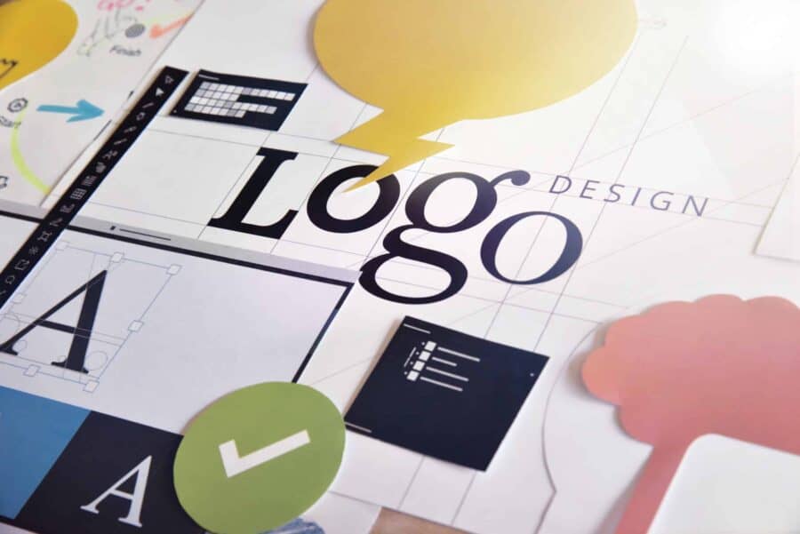 Modern logo design concepts and trends for 2023 in branding and visual identity.
