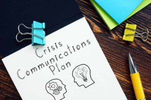 Crisis communications plan for effective emergency response and reputation management.