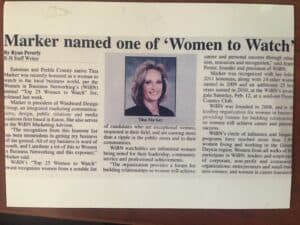 Tina Marker Honored as Woman to Watch Tina Marker recognized as a leading woman in her community for her achievements and contributions.