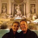 Tina and David Marker at the Trevi Fountain in Rome, Italy. Rome Trevi Fountain - Tina and David Marker